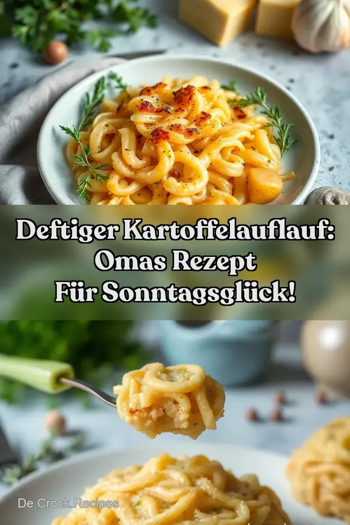 Deftiger Kartoffelauflauf: Omas Rezept für Sonntagsglück!