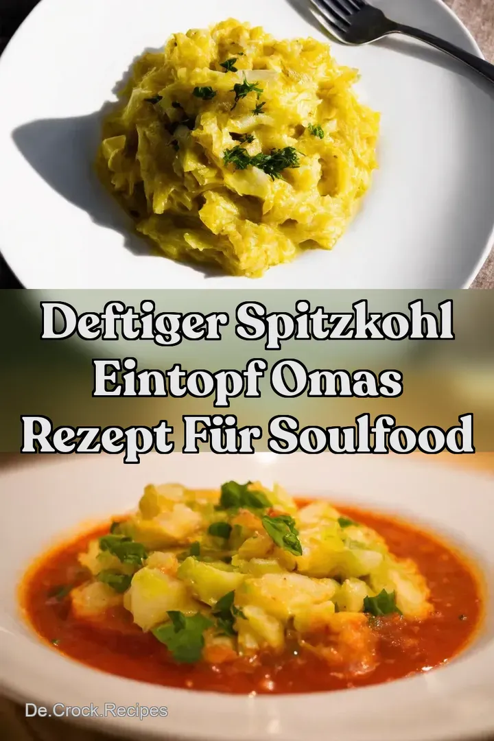 Deftiger Spitzkohl Eintopf Omas Rezept f&uuml;r Soulfood