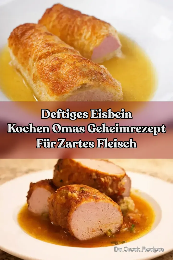 Deftiges Eisbein Kochen Omas Geheimrezept f&uuml;r Zartes Fleisch