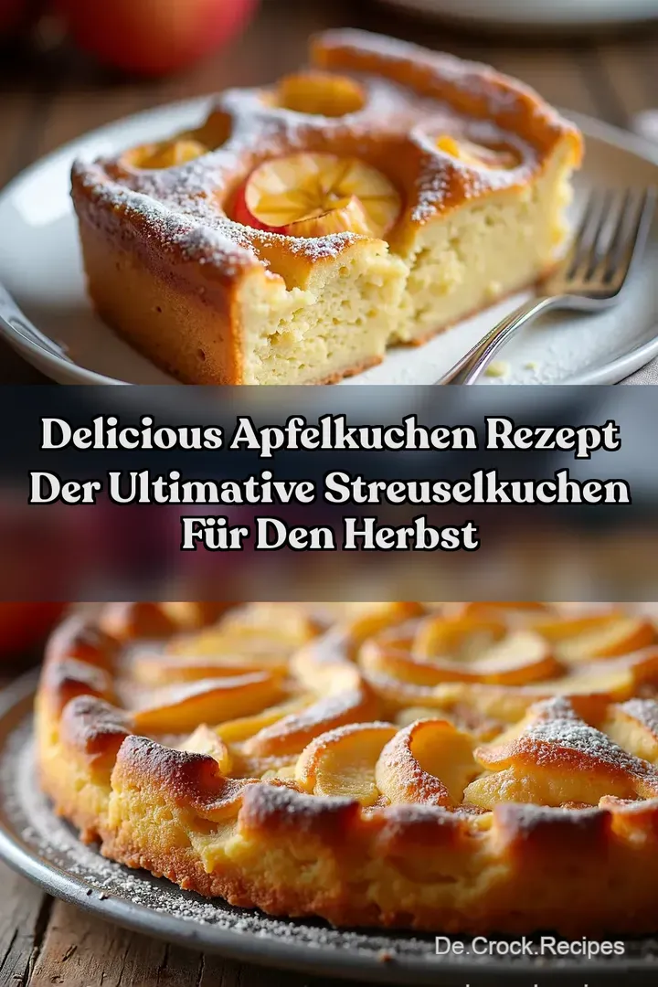 Delicious Apfelkuchen Rezept Der Ultimative Streuselkuchen f&uuml;r den Herbst