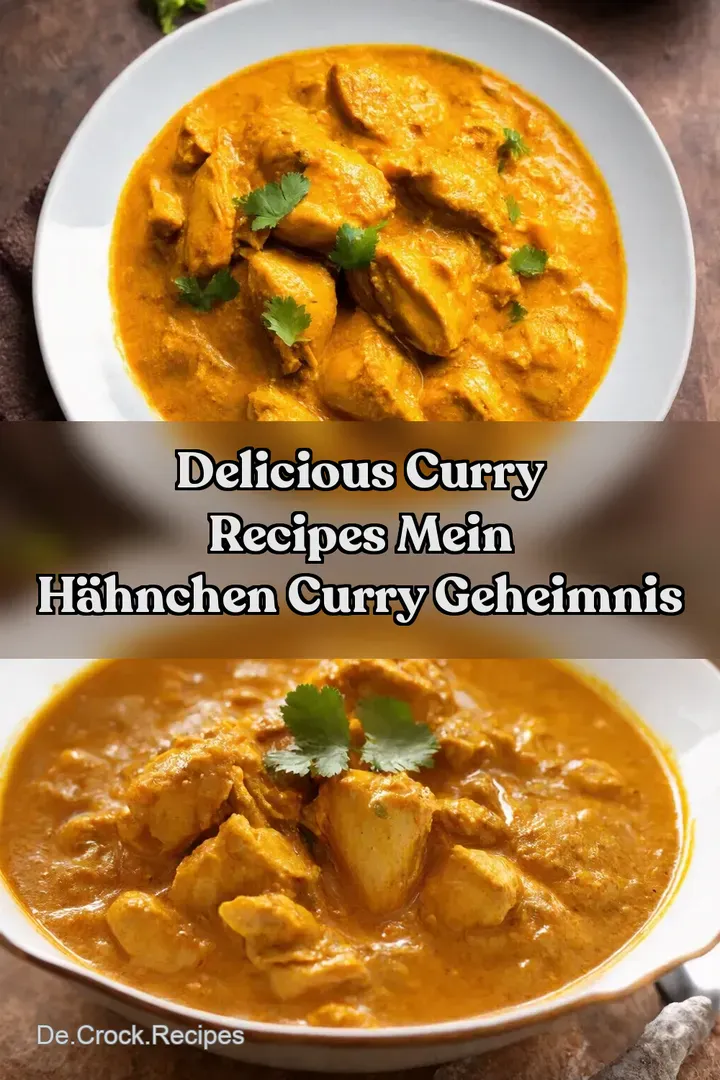 Delicious Curry Recipes Mein H&auml;hnchen Curry Geheimnis