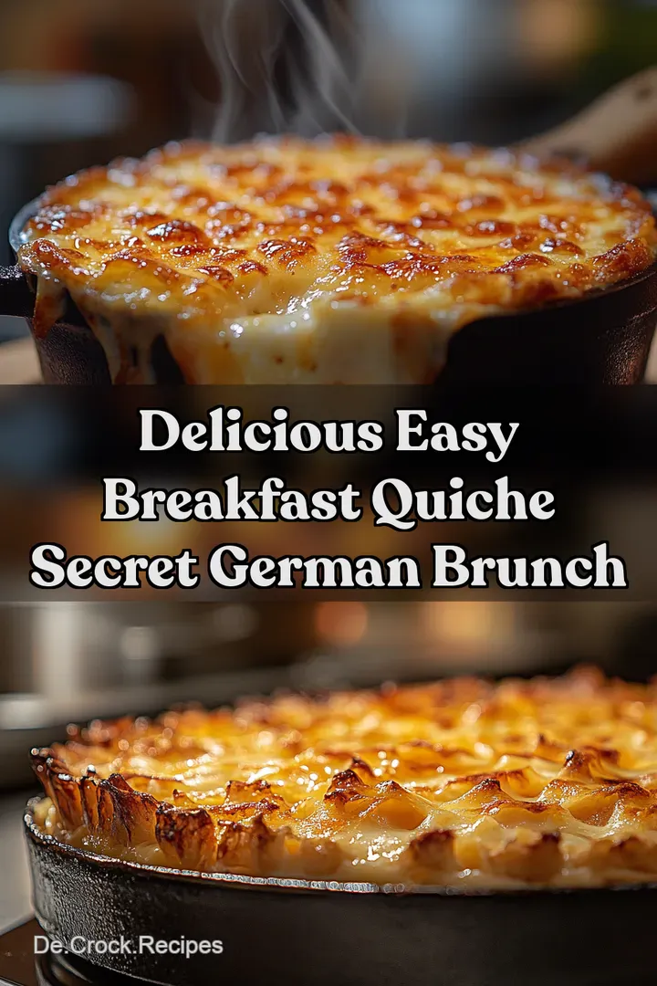 Delicious Easy Breakfast Quiche Secret German Brunch