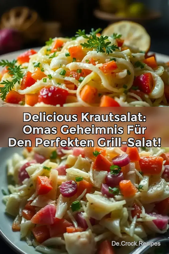Delicious Krautsalat: Omas Geheimnis für den perfekten Grill-Salat!