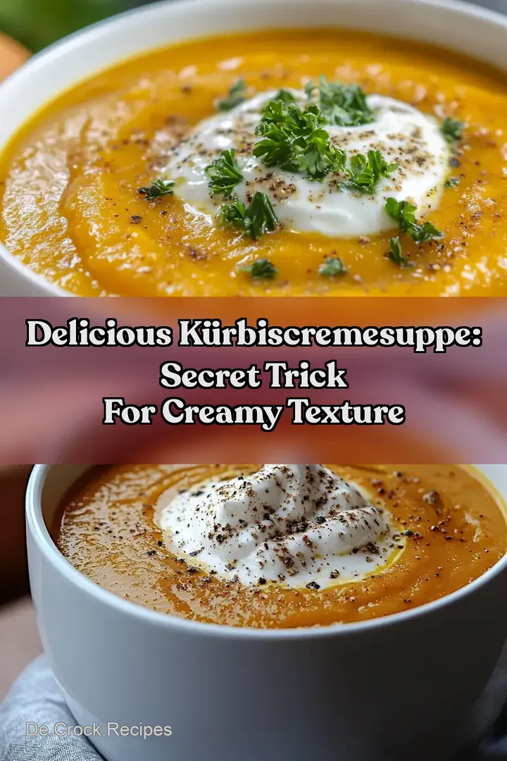 Delicious Kürbiscremesuppe: Secret Trick For Creamy Texture