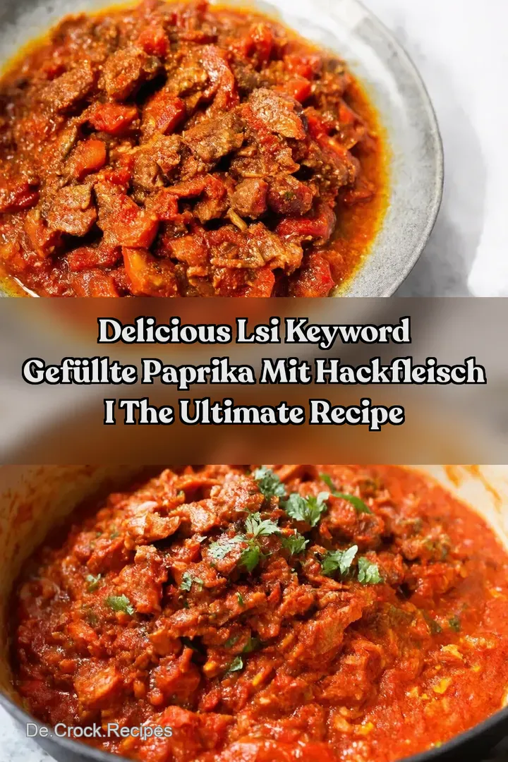 Delicious LSI Keyword Gef&uuml;llte Paprika mit Hackfleisch I The Ultimate Recipe