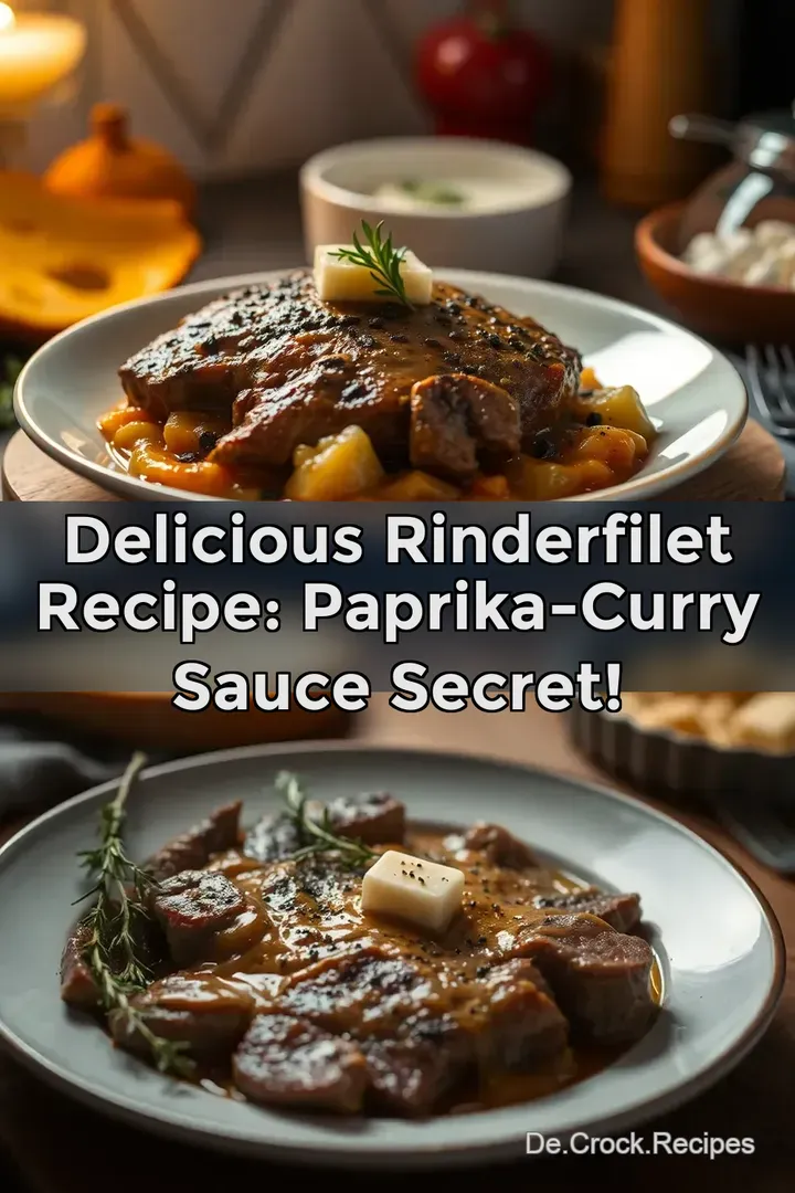 Delicious Rinderfilet Recipe: Paprika-Curry Sauce Secret!