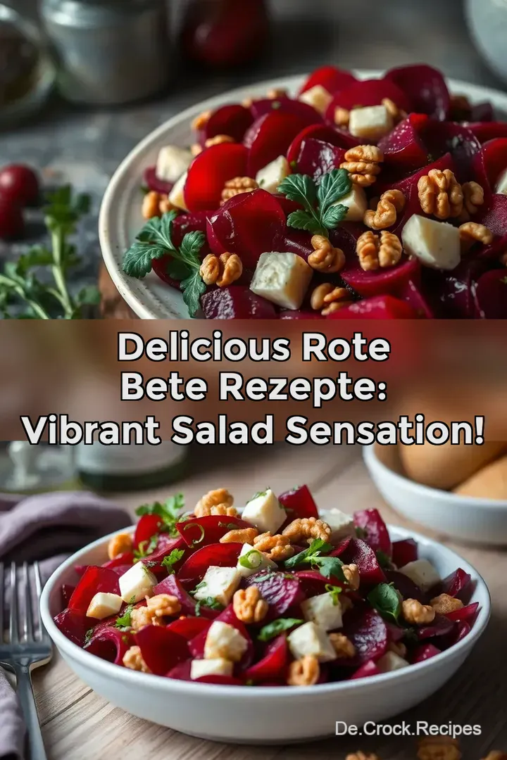 Delicious Rote Bete Rezepte: Vibrant Salad Sensation!