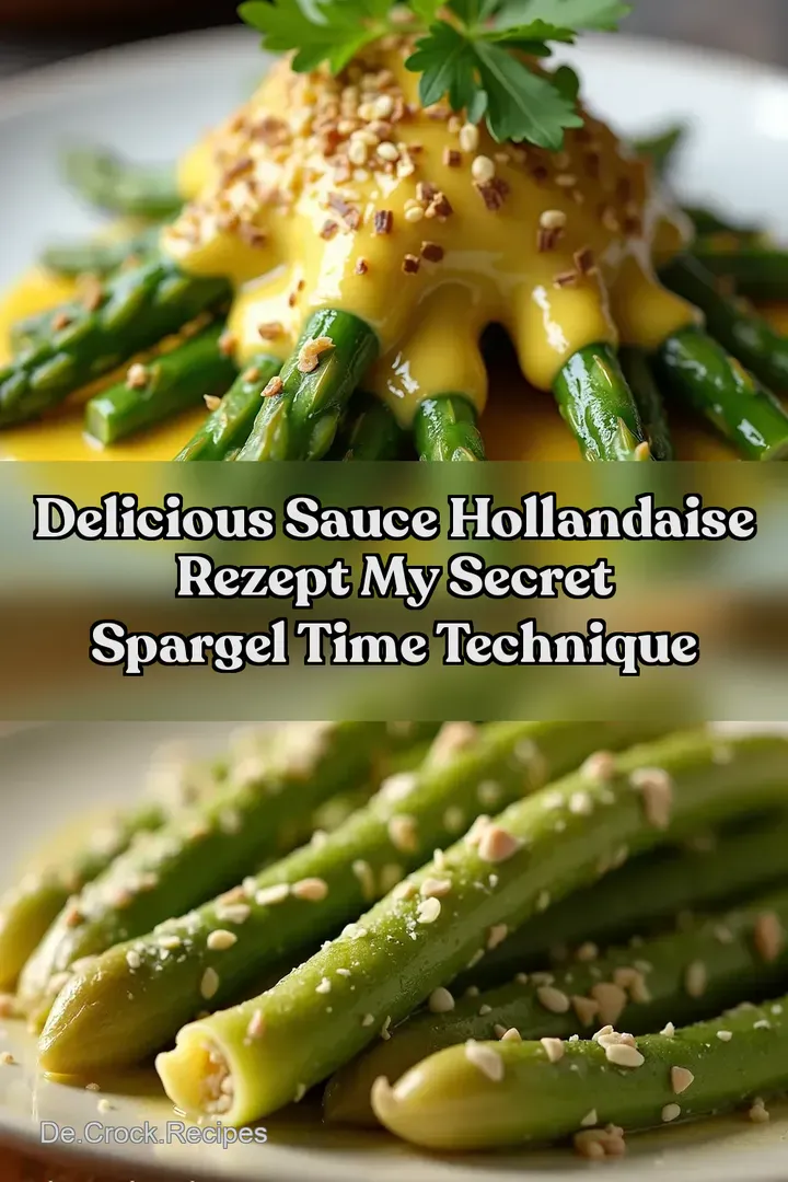 Delicious Sauce Hollandaise Rezept My Secret Spargel Time Technique