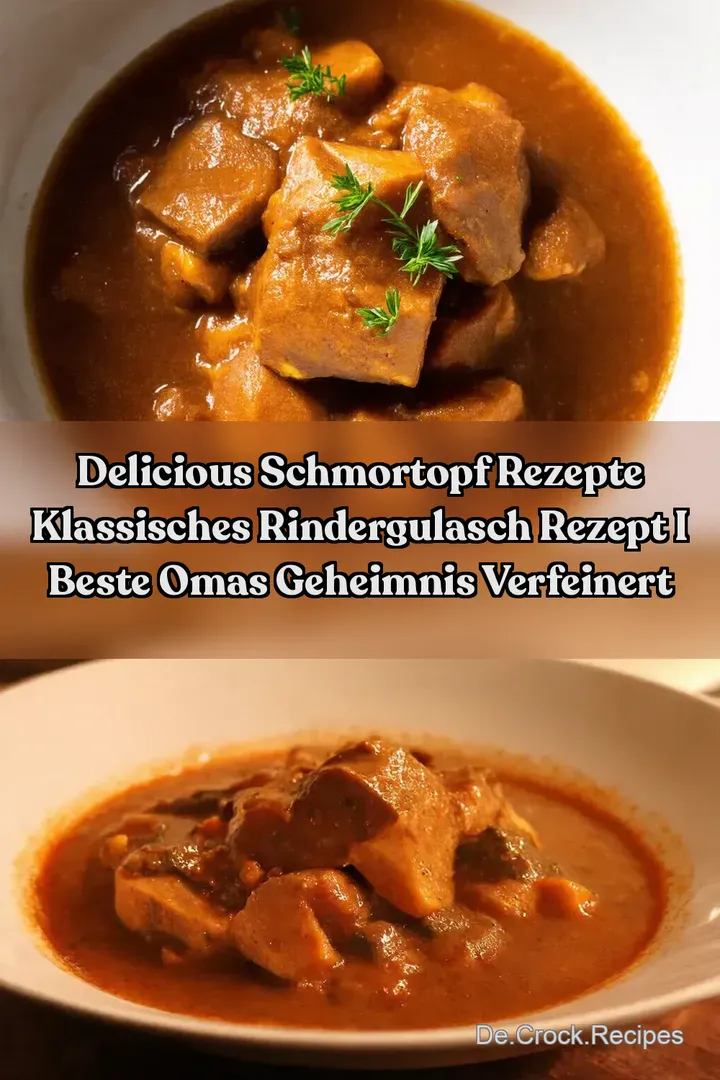 Delicious Schmortopf Rezepte Klassisches Rindergulasch Rezept I Beste Omas Geheimnis Verfeinert