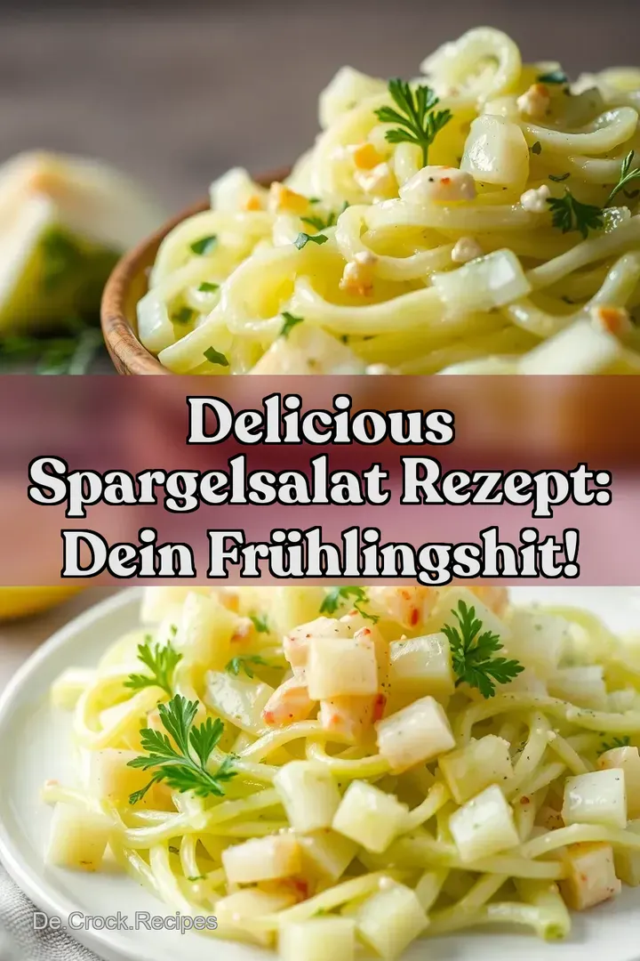 Delicious Spargelsalat Rezept: Dein Frühlingshit!