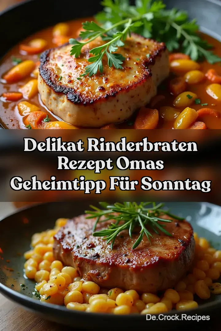 Delikat Rinderbraten Rezept Omas Geheimtipp für Sonntag
