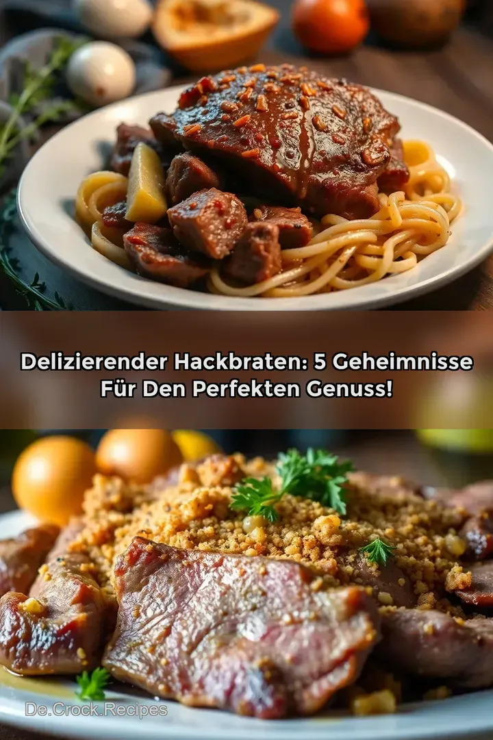 Delizierender Hackbraten: 5 Geheimnisse für den perfekten Genuss!