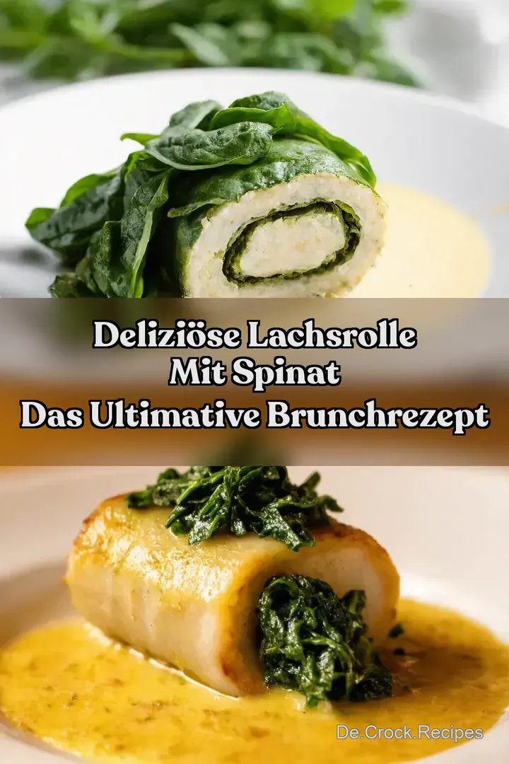 Delizi&ouml;se Lachsrolle mit Spinat Das ultimative BrunchRezept