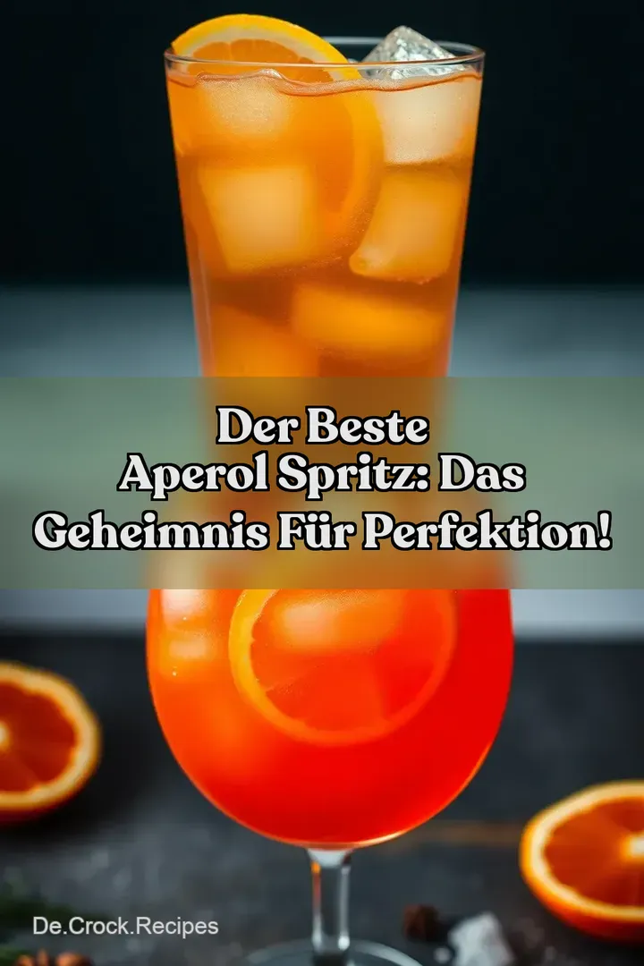 Der Beste Aperol Spritz: Das Geheimnis für Perfektion!