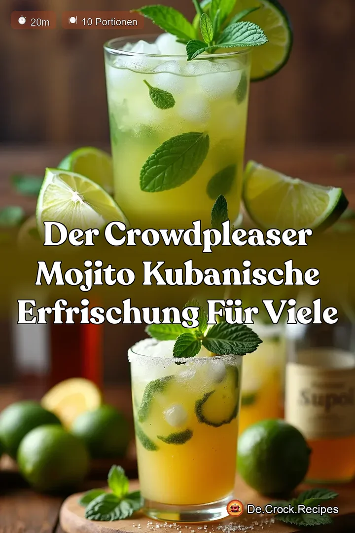 Der CrowdPleaser Mojito Kubanische Erfrischung f&uuml;r viele