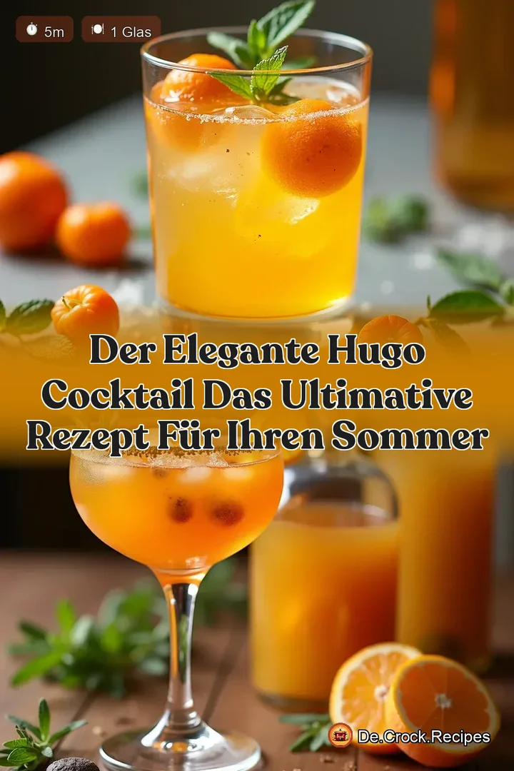 Der Elegante Hugo Cocktail Das ultimative Rezept f&uuml;r Ihren Sommer