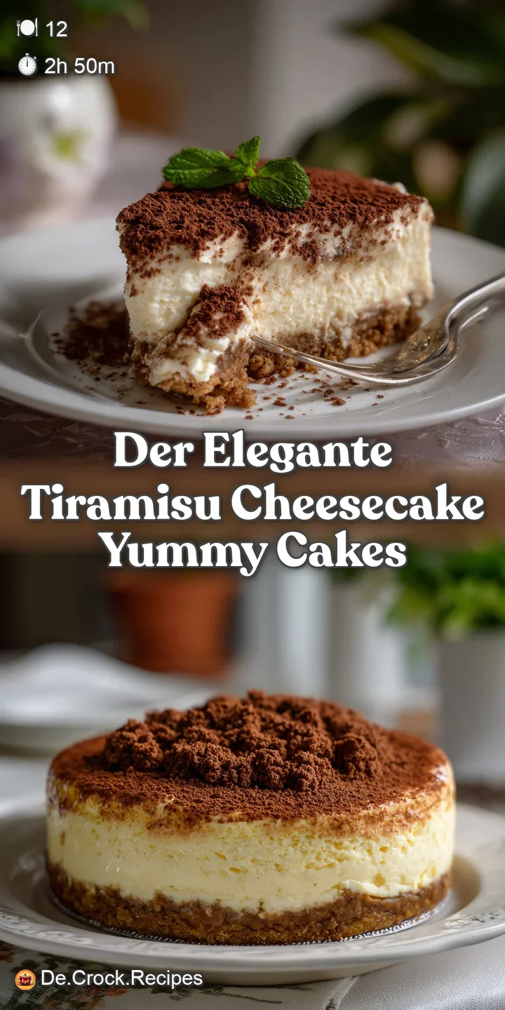 Der Elegante Tiramisu Cheesecake Yummy Cakes