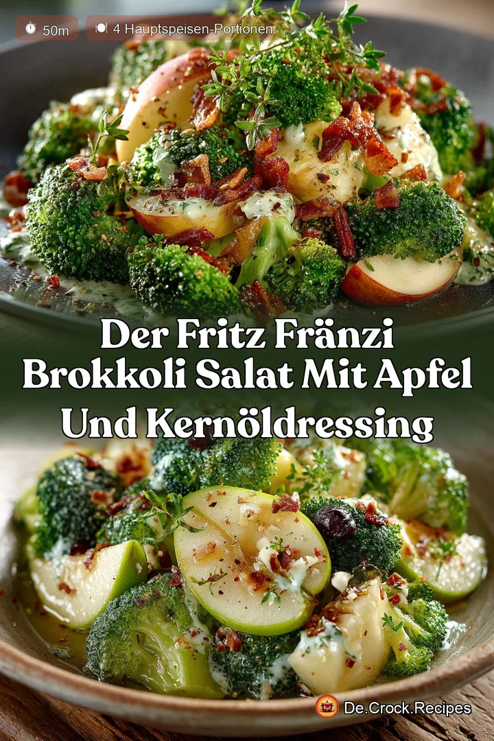 Der Fritz Fr&auml;nzi Brokkoli Salat mit Apfel und Kern&ouml;ldressing