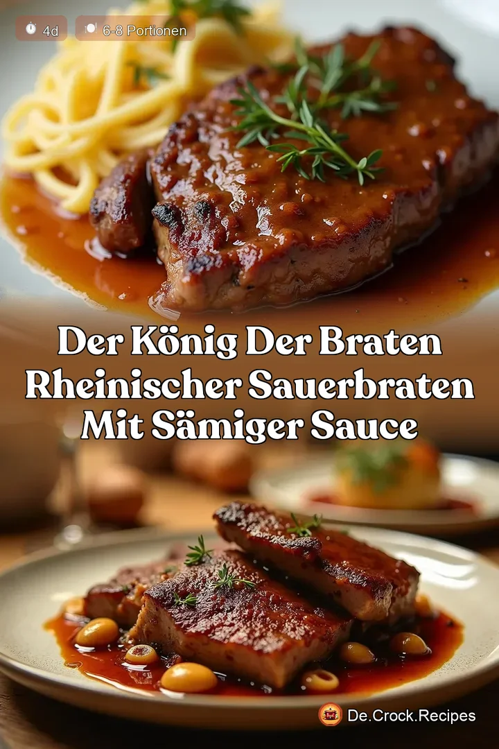 Der K&ouml;nig der Braten Rheinischer Sauerbraten mit s&auml;miger Sauce