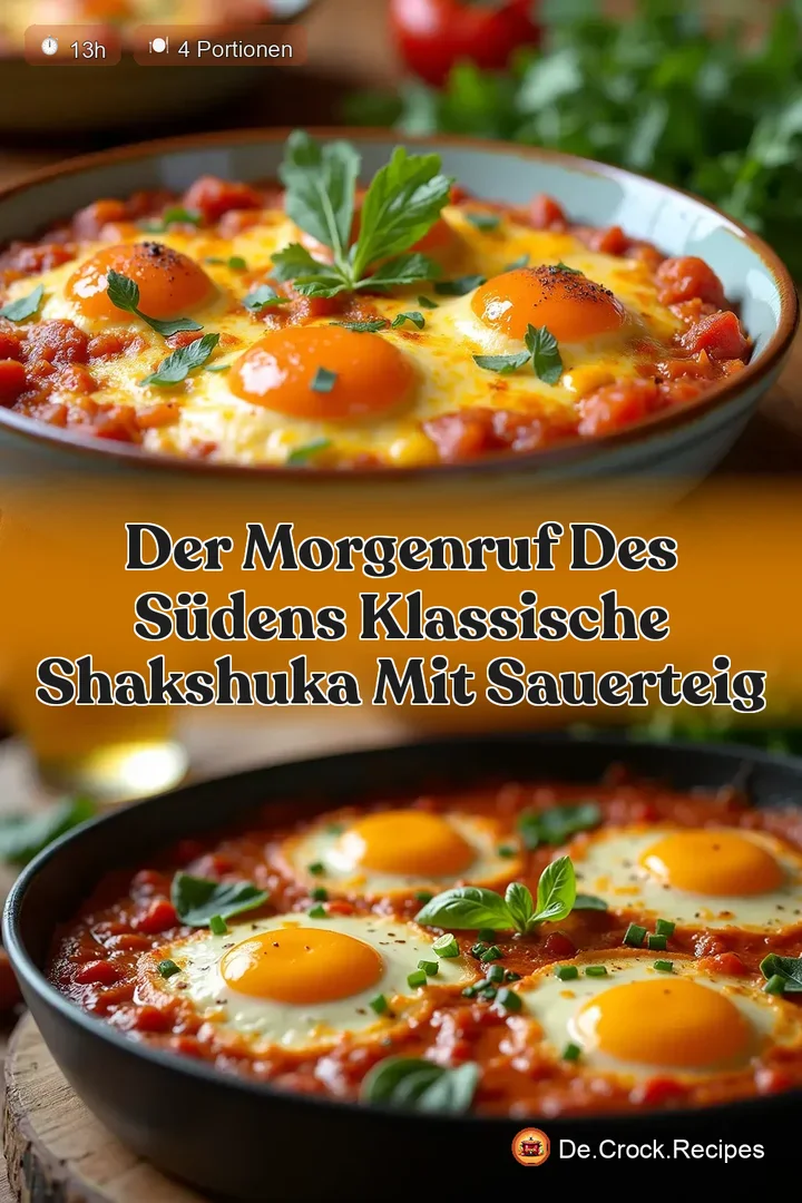 Der Morgenruf des S&uuml;dens Klassische Shakshuka mit Sauerteig