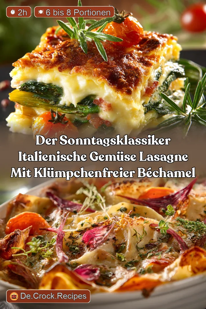 Der SonntagsKlassiker Italienische Gem&uuml;se Lasagne mit kl&uuml;mpchenfreier B&eacute;chamel