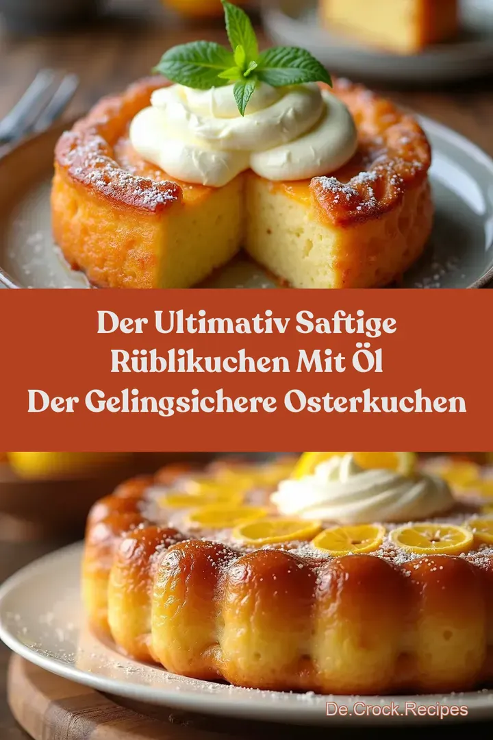Der Ultimativ Saftige R&uuml;blikuchen mit &Ouml;l Der Gelingsichere Osterkuchen