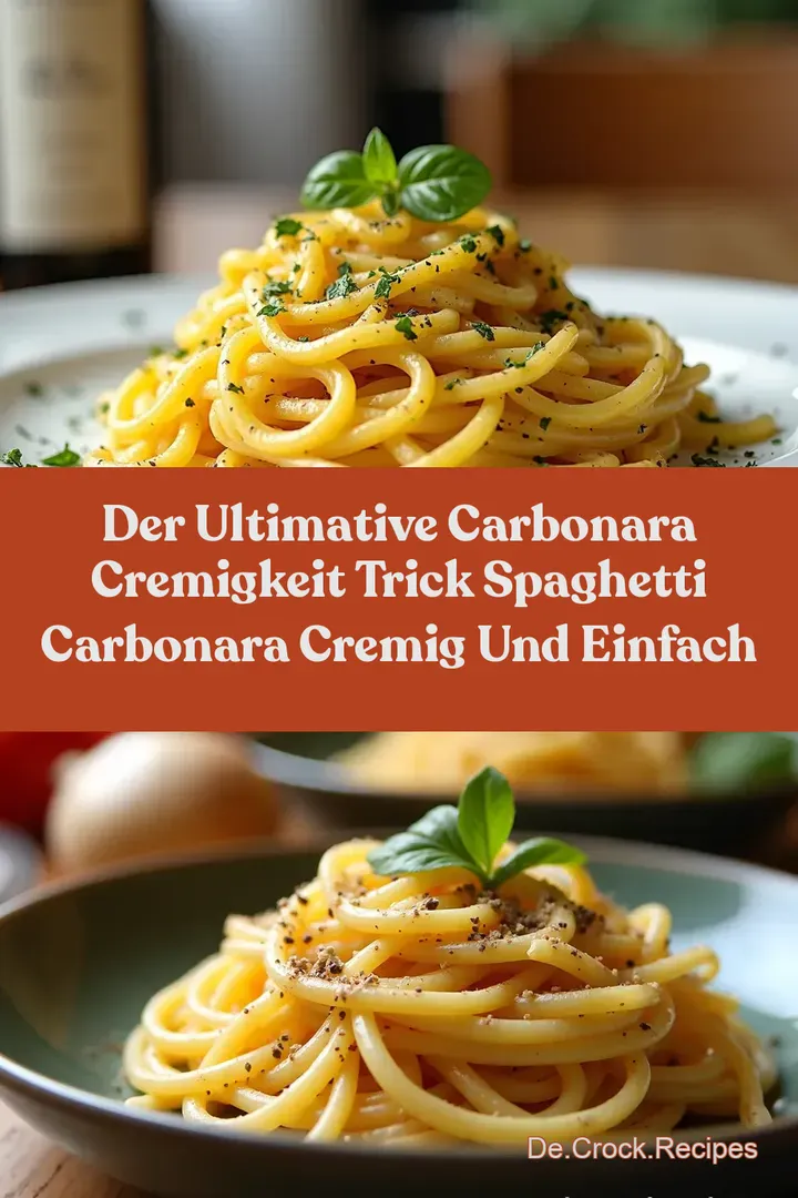 Der Ultimative Carbonara Cremigkeit Trick Spaghetti Carbonara Cremig und einfach