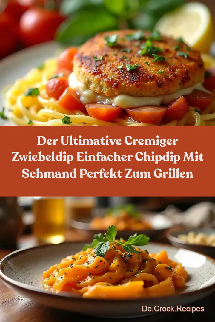 Der Ultimative Cremiger Zwiebeldip Einfacher ChipDip mit Schmand Perfekt zum Grillen