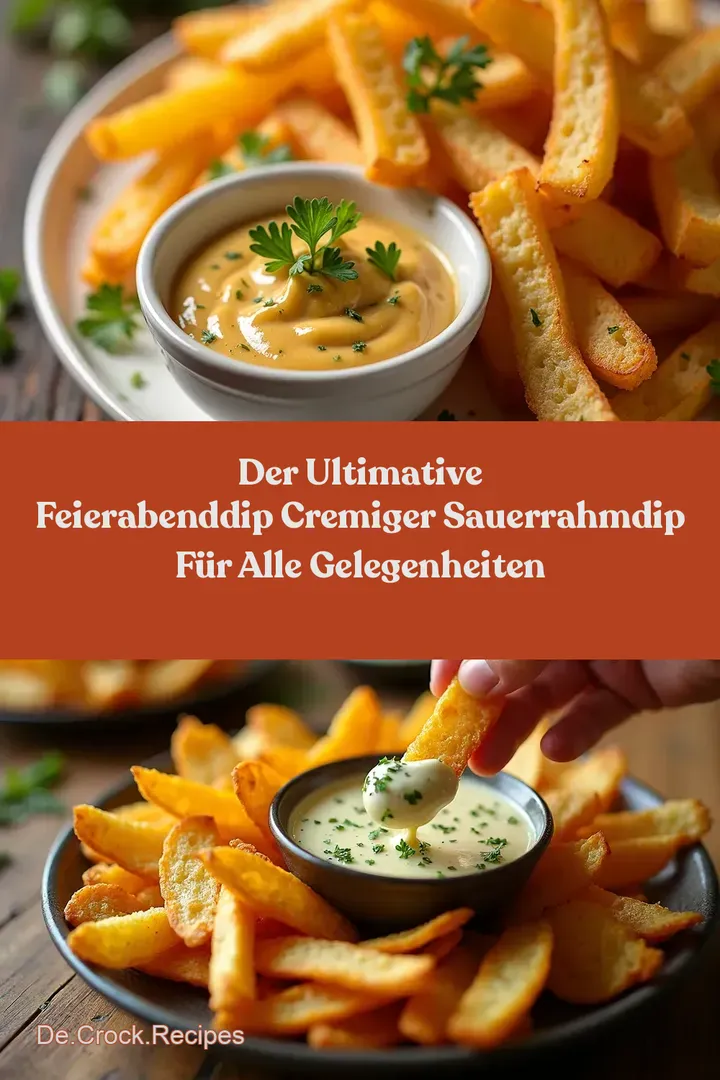 Der ultimative FeierabendDip Cremiger SauerrahmDip f&uuml;r alle Gelegenheiten