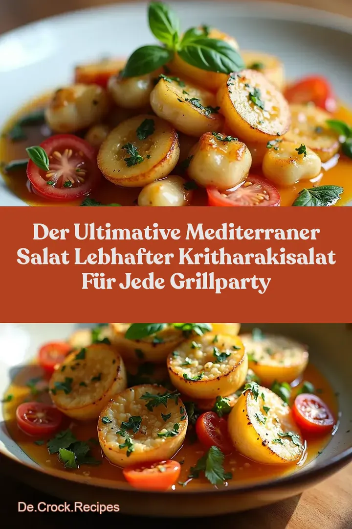 Der Ultimative Mediterraner Salat Lebhafter KritharakiSalat f&uuml;r jede Grillparty
