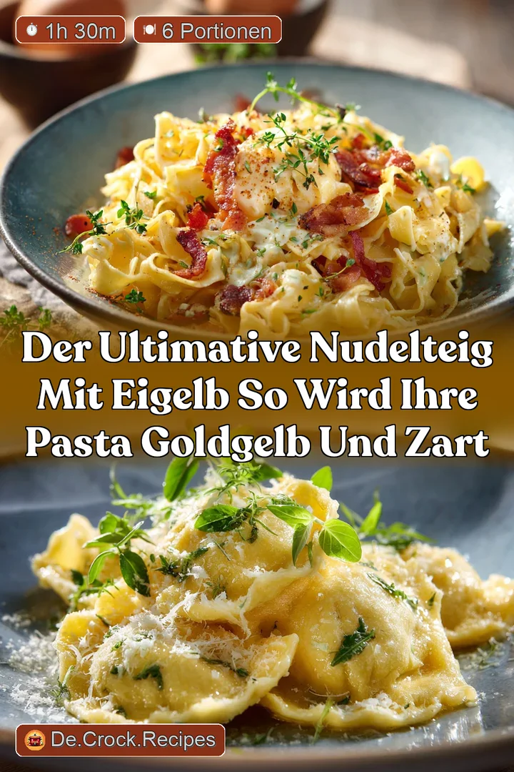 Der ultimative Nudelteig mit Eigelb So wird Ihre Pasta goldgelb und zart