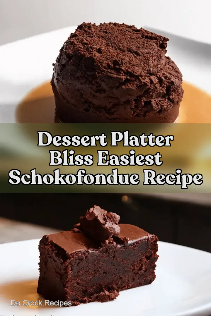Dessert Platter Bliss Easiest Schokofondue Recipe