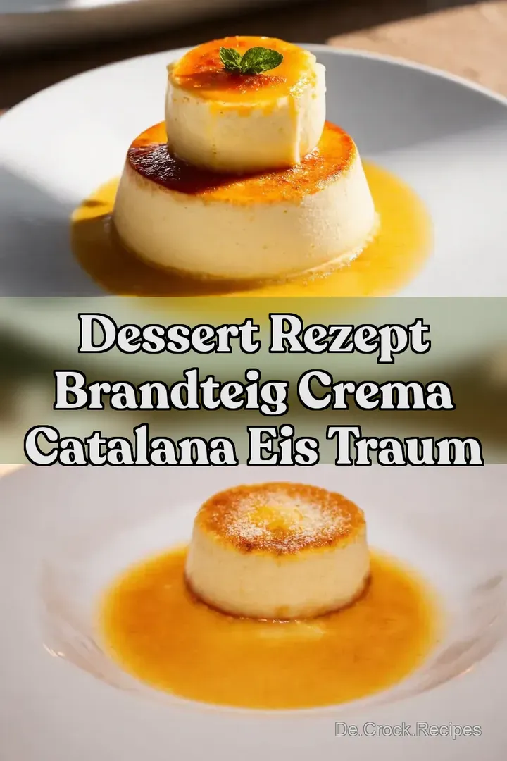 Dessert Rezept Brandteig Crema Catalana Eis Traum