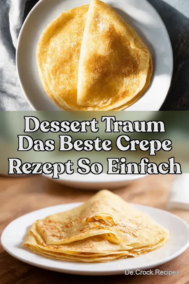 Dessert Traum Das Beste Crepe Rezept So Einfach
