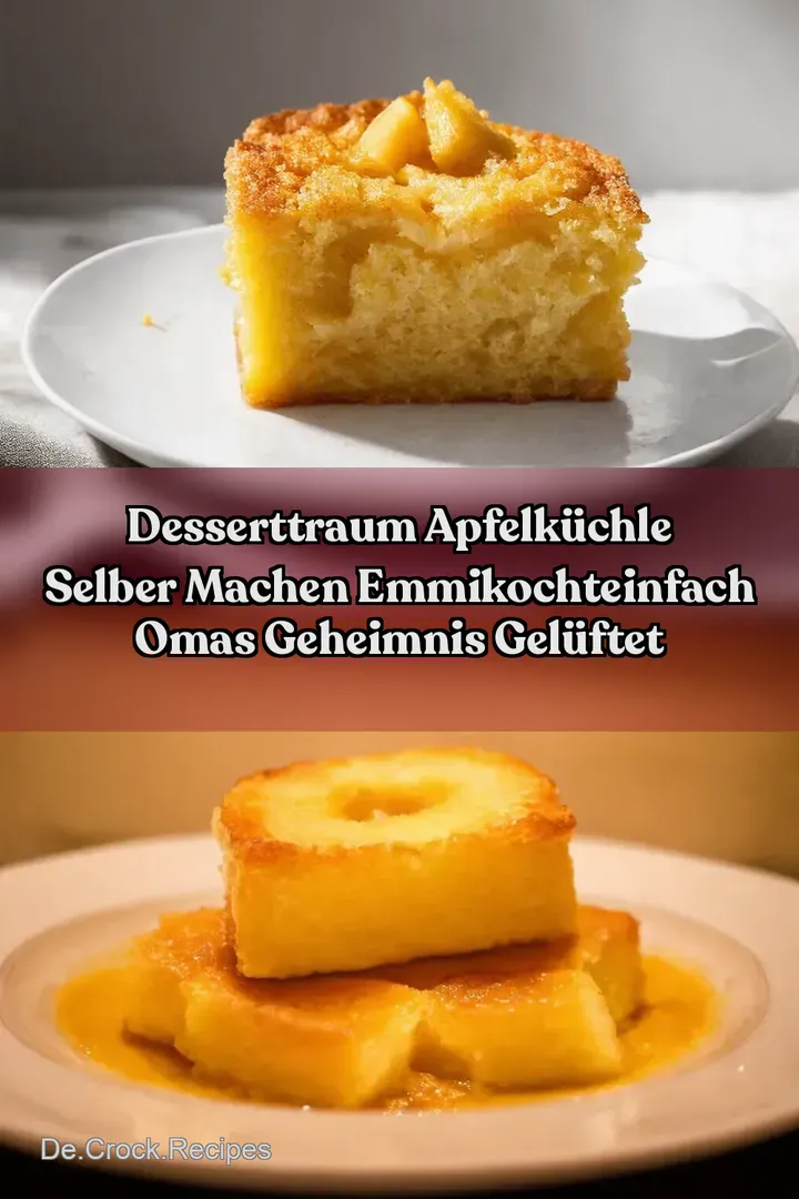 DessertTraum Apfelk&uuml;chle selber machen emmikochteinfach Omas Geheimnis gel&uuml;ftet