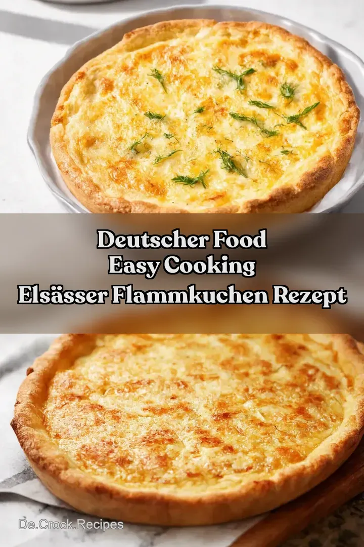 Deutscher Food Easy Cooking Els&auml;sser Flammkuchen Rezept