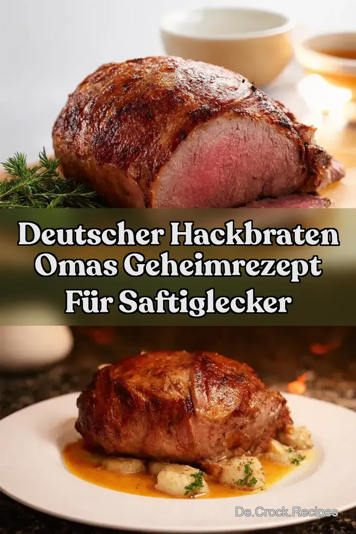 Deutscher Hackbraten Omas Geheimrezept f&uuml;r saftiglecker