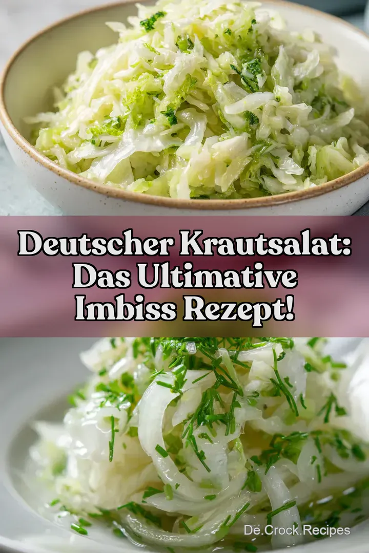 Deutscher Krautsalat: Das ultimative Imbiss Rezept!