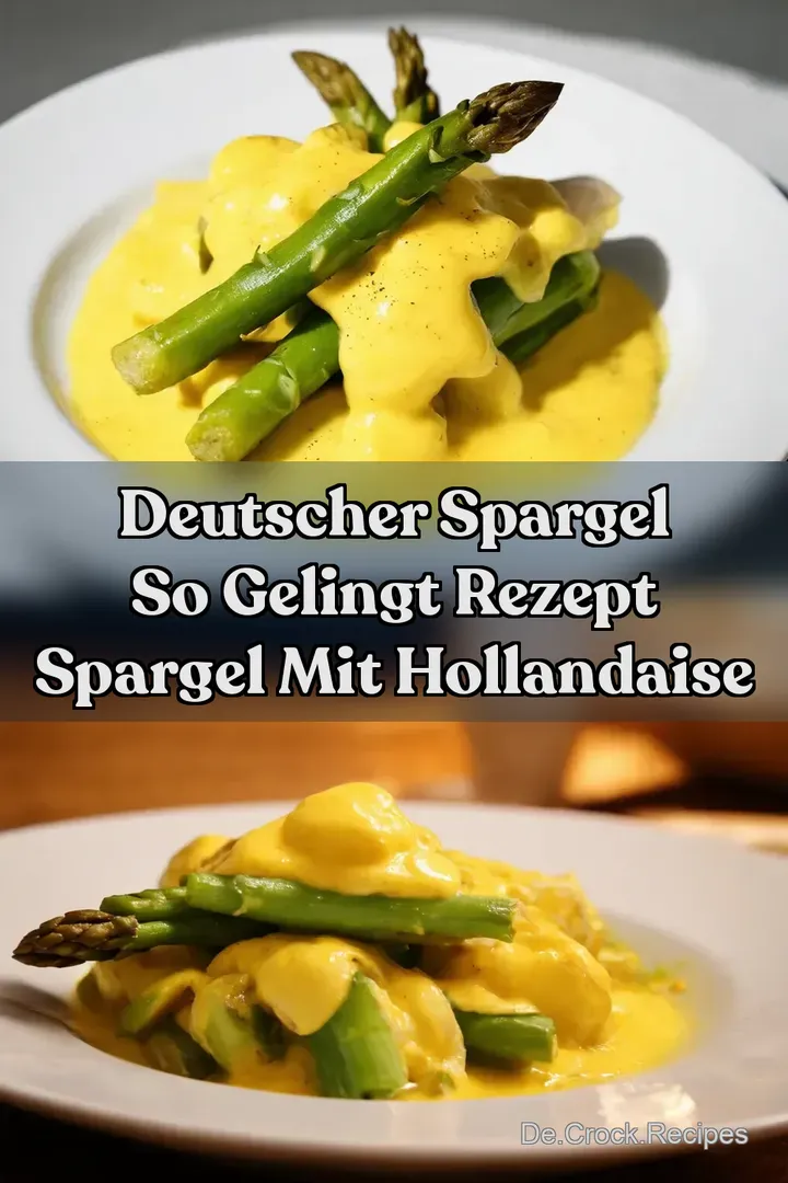 Deutscher Spargel So gelingt Rezept Spargel mit Hollandaise