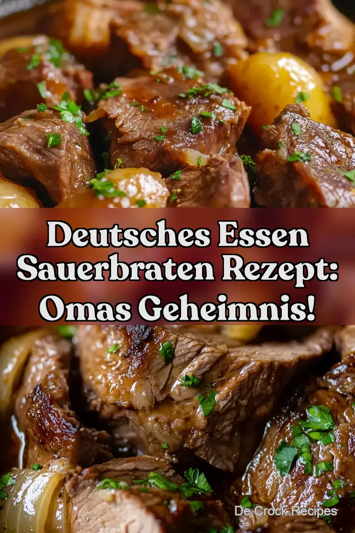 Deutsches Essen Sauerbraten Rezept: Omas Geheimnis!