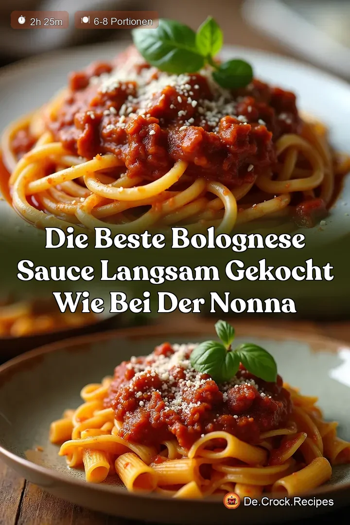 Die Beste Bolognese Sauce Langsam gekocht wie bei der Nonna