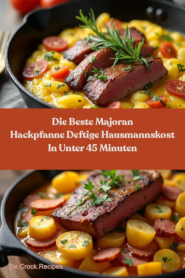 Die Beste Majoran Hackpfanne Deftige Hausmannskost in unter 45 Minuten