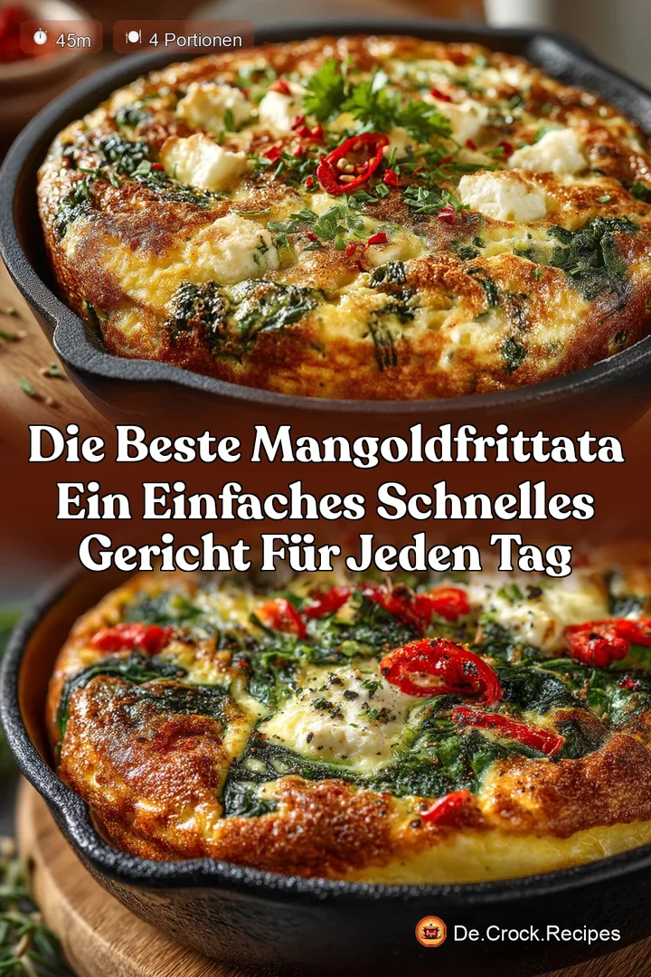 Die beste MangoldFrittata Ein einfaches schnelles Gericht f&uuml;r jeden Tag
