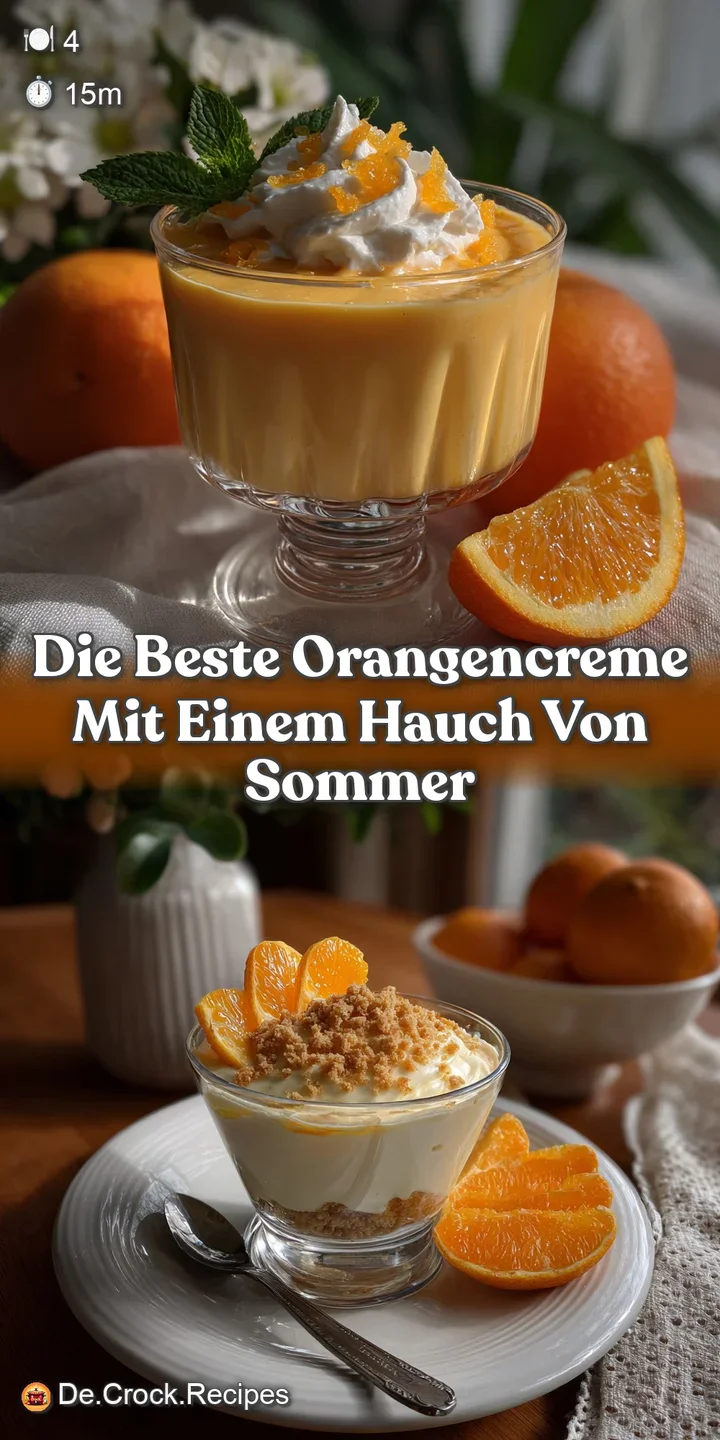 Close-up of a smooth, glossy orange cream, revealing tiny air bubbles, hinting at a light texture. A vibrant and tangy del...