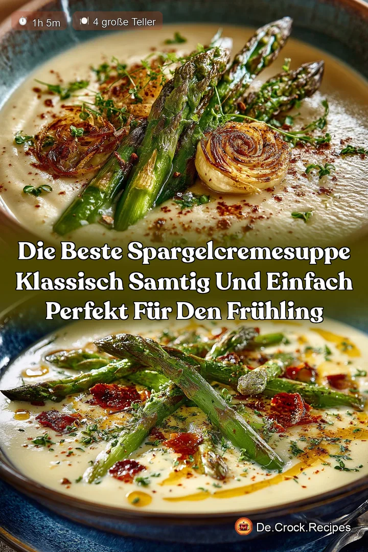 Die beste Spargelcremesuppe Klassisch samtig und einfach perfekt für den Frühling
