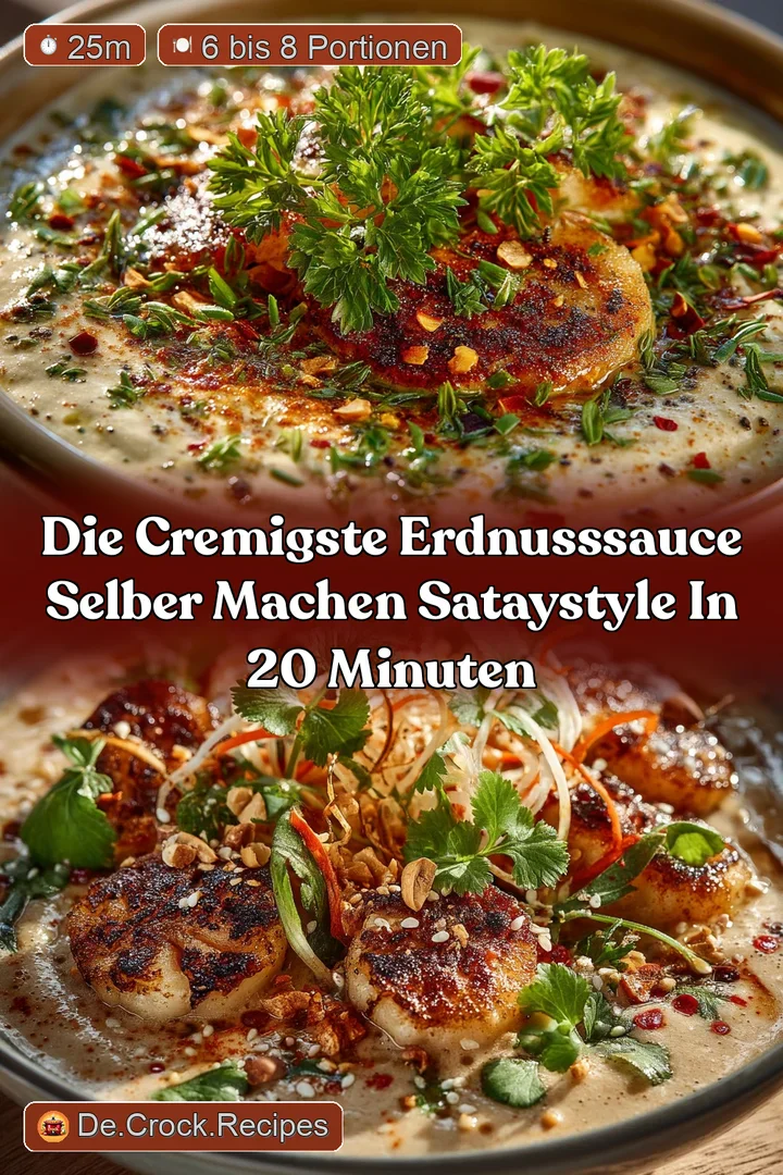 Die cremigste Erdnusssauce selber machen SatayStyle in 20 Minuten