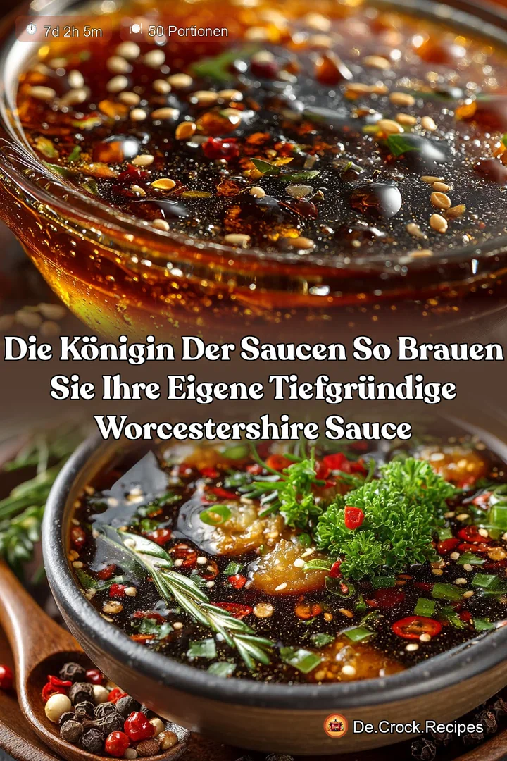 Die Königin der Saucen So brauen Sie Ihre eigene tiefgründige Worcestershire Sauce
