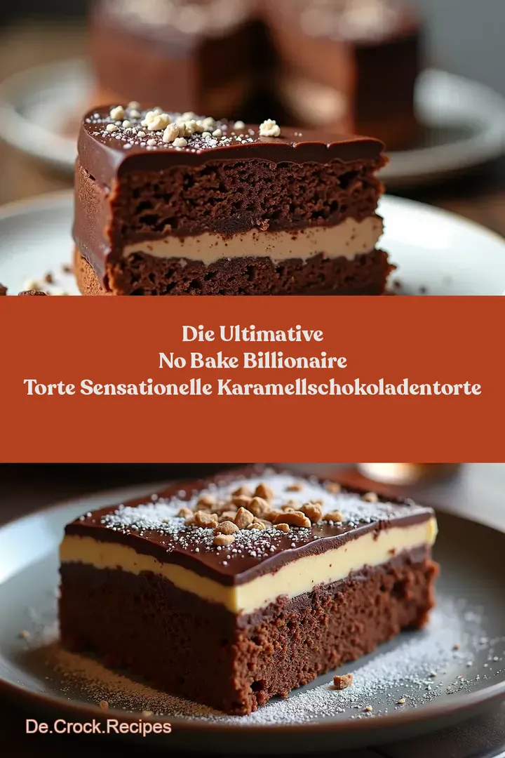 Die Ultimative No Bake Billionaire Torte Sensationelle KaramellSchokoladenTorte
