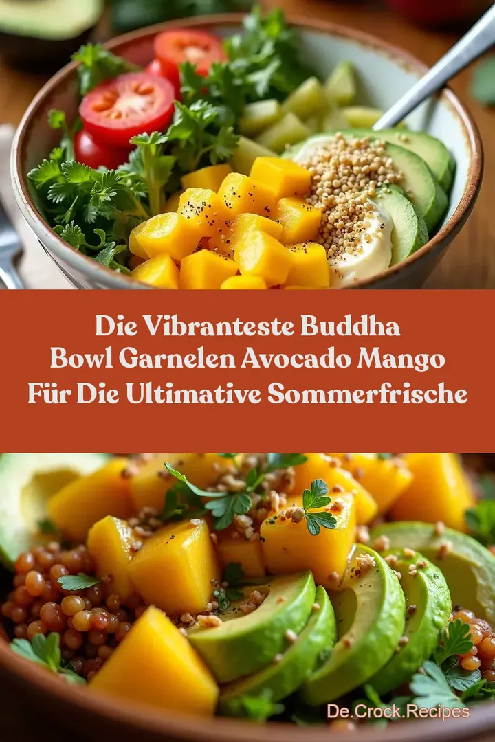 Die Vibranteste Buddha Bowl Garnelen Avocado Mango für die Ultimative Sommerfrische