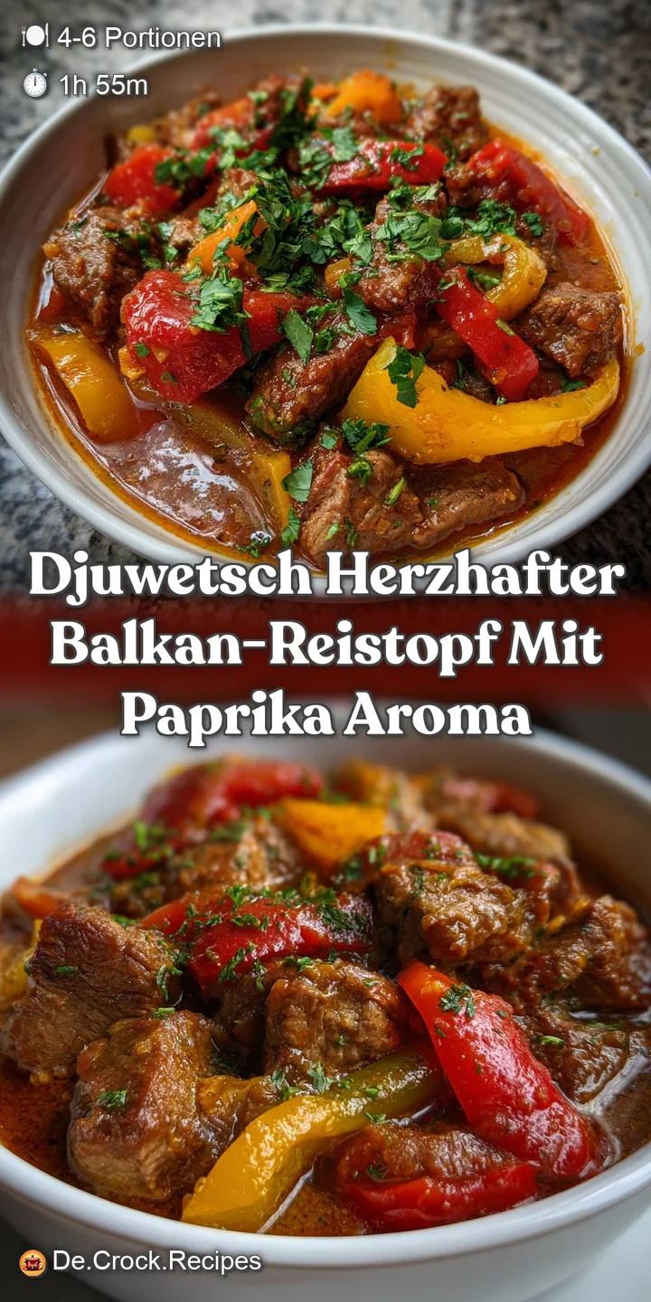 Djuwetsch Herzhafter Balkan-Reistopf mit Paprika Aroma